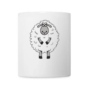 Niedlicher Schäferhund Schaf Motiv - Tasse - Weiß - Vorne