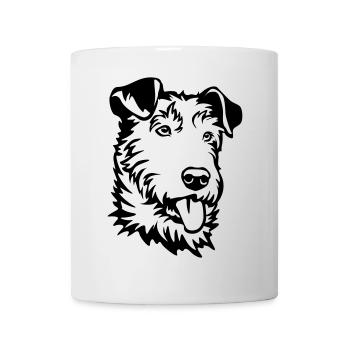 Irish Terrier Head - Mug - white - Front