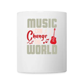 Musik verändert die Welt Design - Tasse - Weiß - Vorne