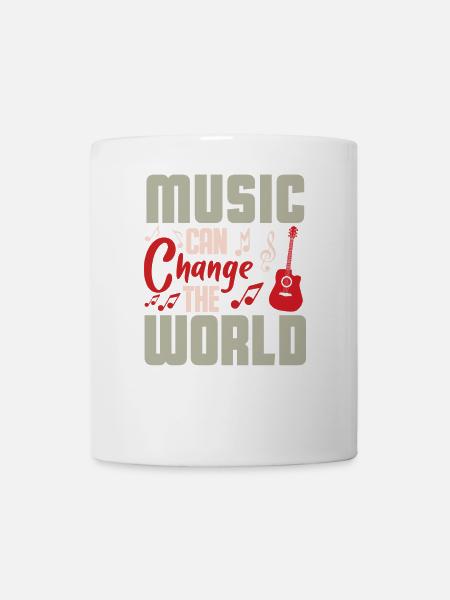 Music changes the world Design - Mug - white