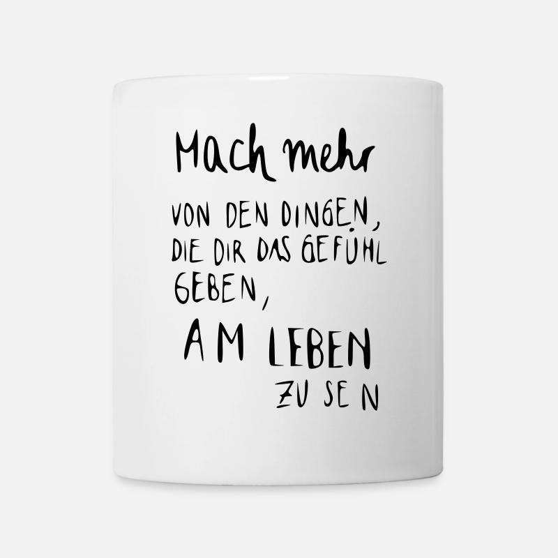 Lebensgefühl - am Leben - Tasse - Weiß