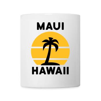 Maui, Hawaii (Sonne, Palme, Insel) - Tasse - Weiß - Vorne