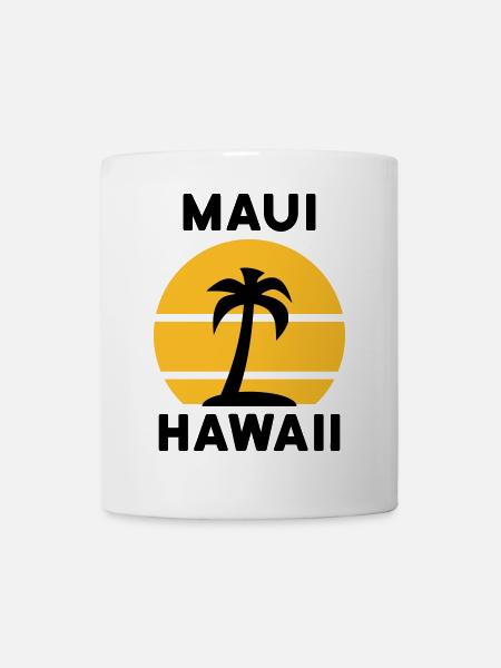 Maui, Hawaii (Sun, Palm, Island) - Mug - white