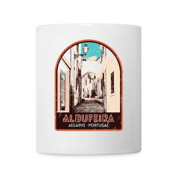 Albufeira Algarve Portugal, pitoreske Sommersonne - Tasse - Weiß - Vorne