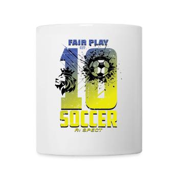 Maillot de football numéro 10 - Mug blanc - blanc - Devant