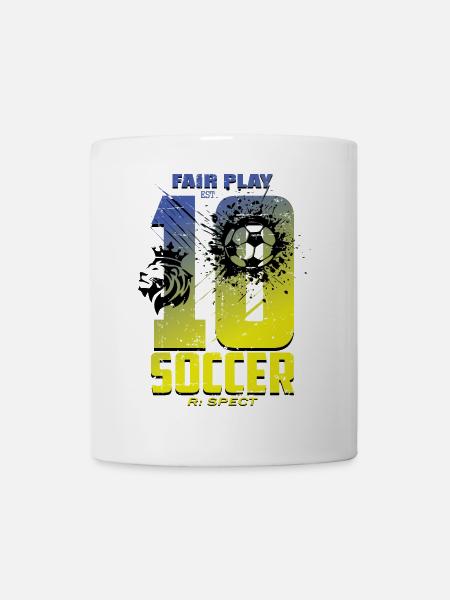 Maglia calcio numero 10 - Tazza - bianco