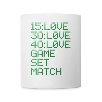 TENNIS Jeu de tennis - Mug blanc - blanc - Devant