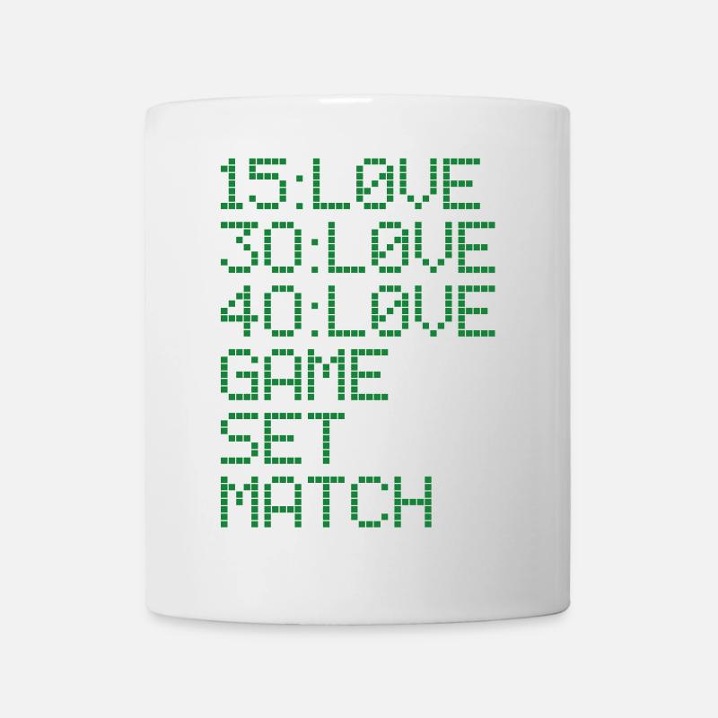 TENNIS Jeu de tennis - Mug blanc - blanc
