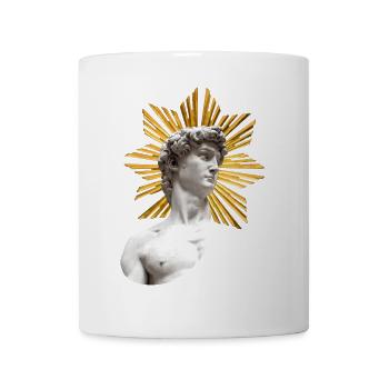 | David with Halo Michelangelo - Mug - white - Front