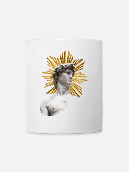 | David with Halo Michelangelo - Mug - white