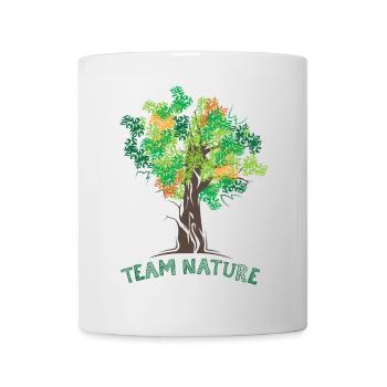 équipe nature nature arbres arbres forêt couleurs automne - Mug blanc - blanc - Devant