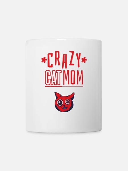 Maman chat folle - Mug blanc - blanc