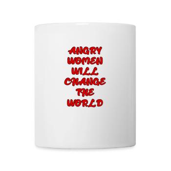 Les femmes en colère vont changer le monde - Mug blanc - blanc - Devant