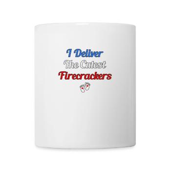 Ich liefere die süßesten Böller - Tasse - Weiß - Vorne