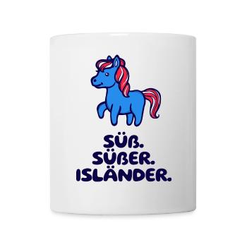 Islandponys Statement Isländer Islandpferde Pony - Tasse - Weiß - Vorne
