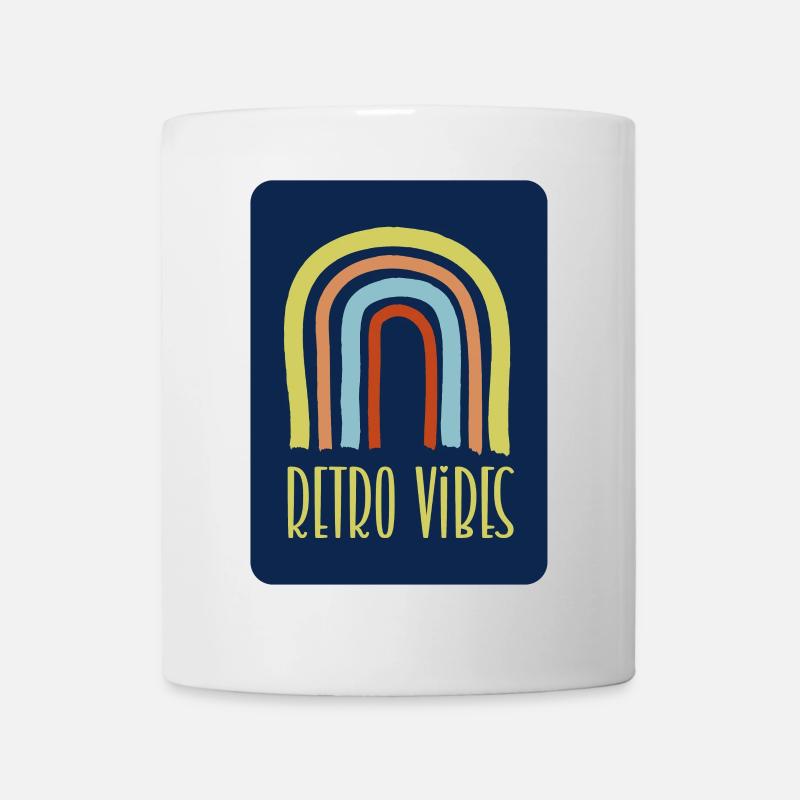 Retro-Vibes - Tasse - Weiß