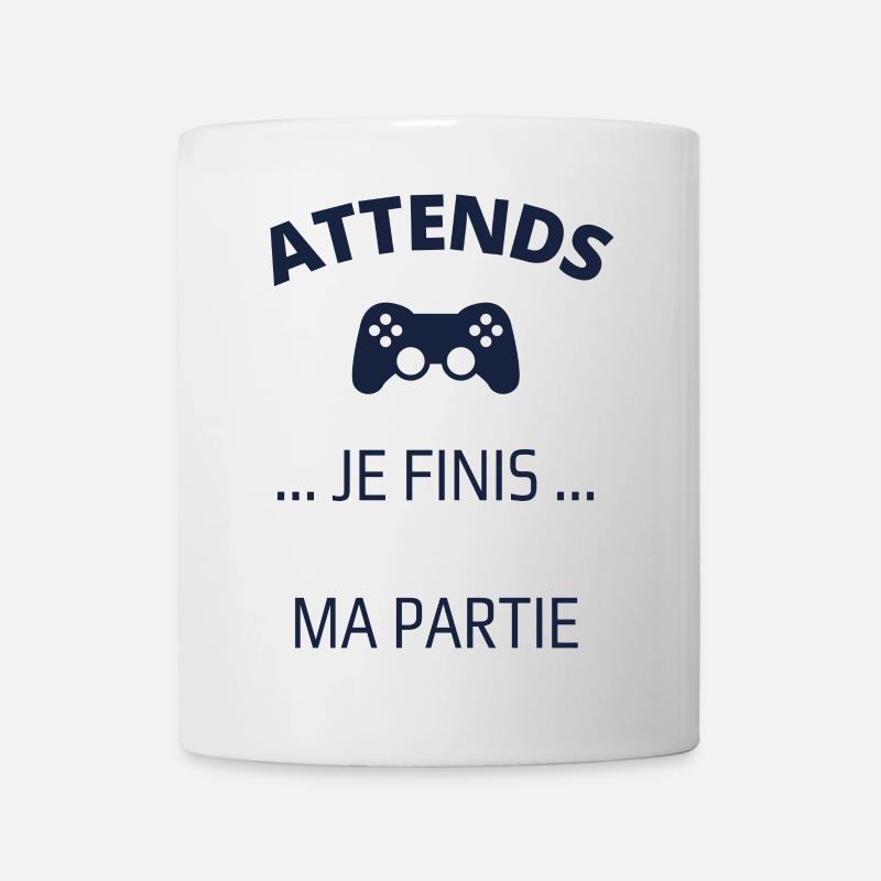 Attends je finis ma partie. - Mug blanc - blanc