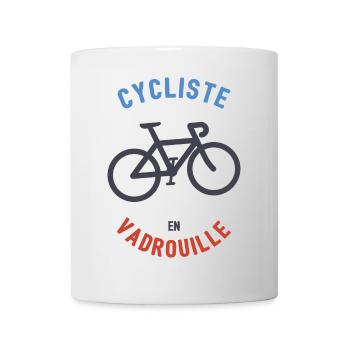 Cyclist in Mop - Mug - white - Front