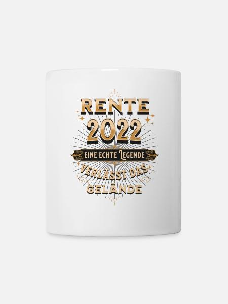 Rente 2022 eine echte Legende verlässt das Gelände - Tasse - Weiß