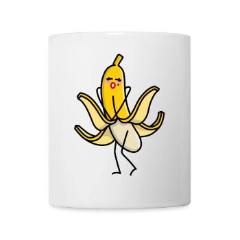 Lustige Banane vintage Marilyn sexy Cartoon Monroe - Tasse - Weiß - Vorne