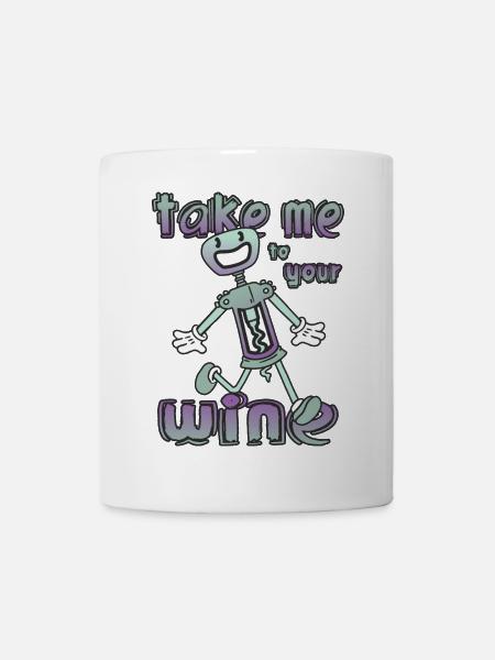 Lustige Korkenzieher - Tasse - Weiß