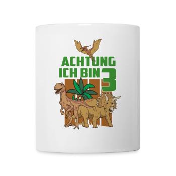 Achtung ich bin Drei - Tasse - Weiß - Vorne