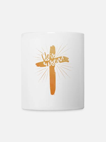 He is risen - Tasse - Weiß