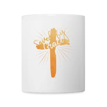 Sauvé par la grâce - Mug blanc - blanc - Devant
