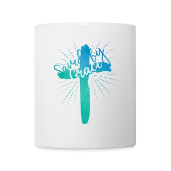 Saved by Grace - Tasse - Weiß - Vorne