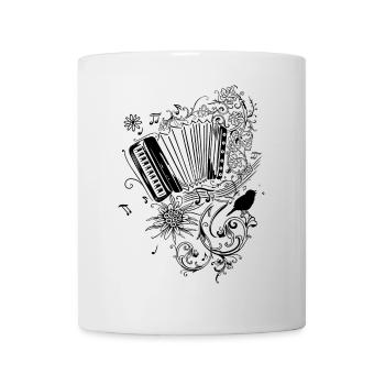 Accordéon Musique folklorique Musique - Mug blanc - blanc - Devant