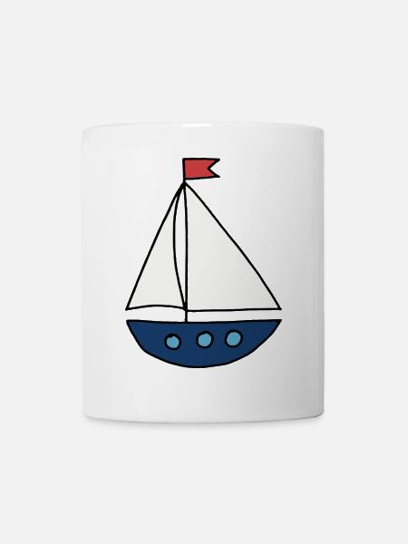 Segelboot - Tasse - Weiß
