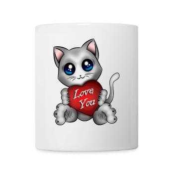 The kitten loves you - Mug - white - Front