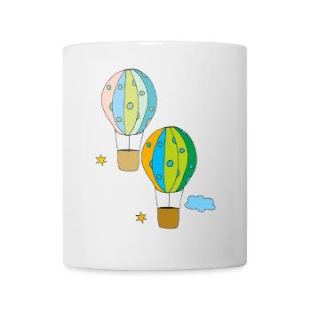 hot air balloon 2-fold - Mug - white - Front