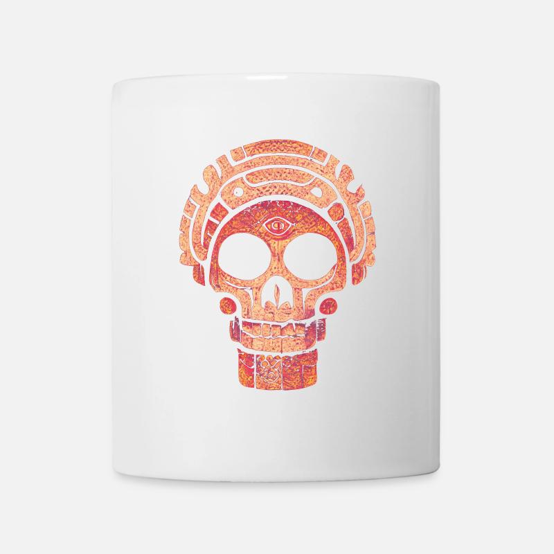 Mayan Skull - Mug - white