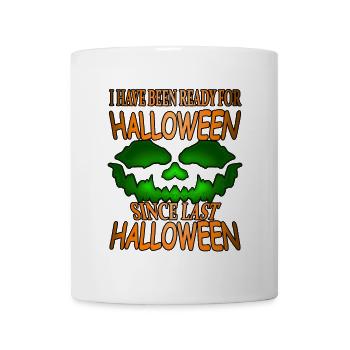 ready for Halloween Shirt - Tasse - Weiß - Vorne