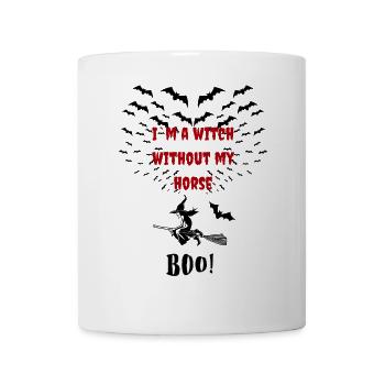 Sorcière sans cheval Boo - Mug blanc - blanc - Devant