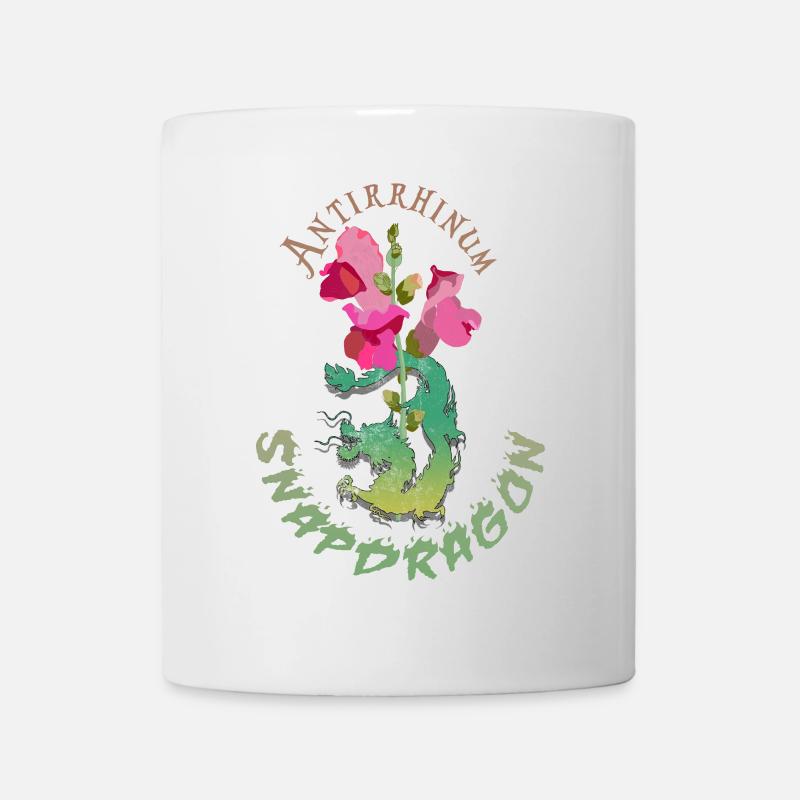 Fleurs de dragon - Mug blanc - blanc