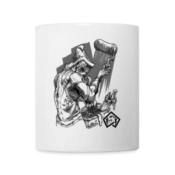 Painters, painters, brushes, artists, craftsmen - Mug - white - Front