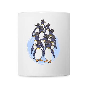 Oiseaux Animal Zoo Pingouin Antarctique Oiseau de mer - Mug blanc - blanc - Devant
