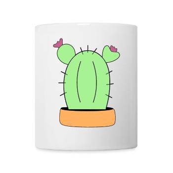 Cactus, cactus, plantes succulentes, plantes - Mug blanc - blanc - Devant
