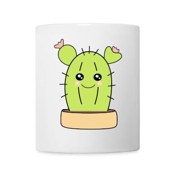 Kawaii Kaktus Kawaii Chibi Kawaii Manga - Tasse - Weiß - Vorne