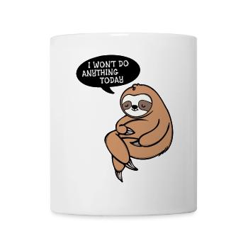 Déclaration sur le sommeil des mammifères paresseux paresseux - Mug blanc - blanc - Devant