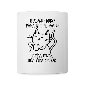 Harte Arbeit - Tasse - Weiß - Vorne