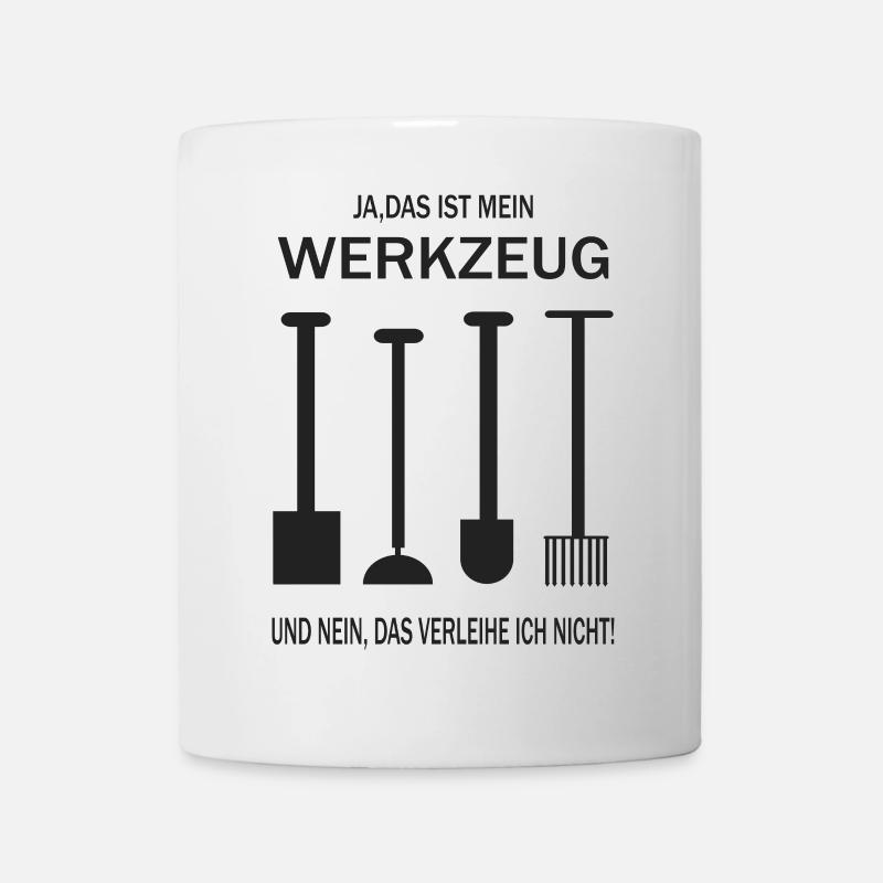 Mein Garten Werkzeug - Tasse - Weiß