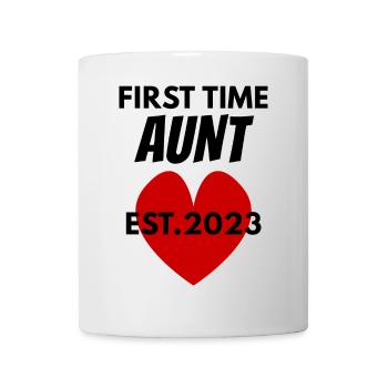 Tante zum ersten Mal - Tante 2023 - Tasse - Weiß - Vorne