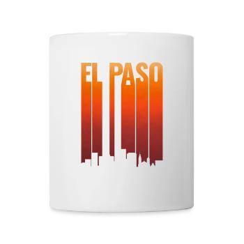 El Paso Skyline Sonnenuntergang - Tasse - Weiß - Vorne