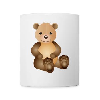 zuckersüßer goldiger Bär als tierischer Begleiter - Tasse - Weiß - Vorne