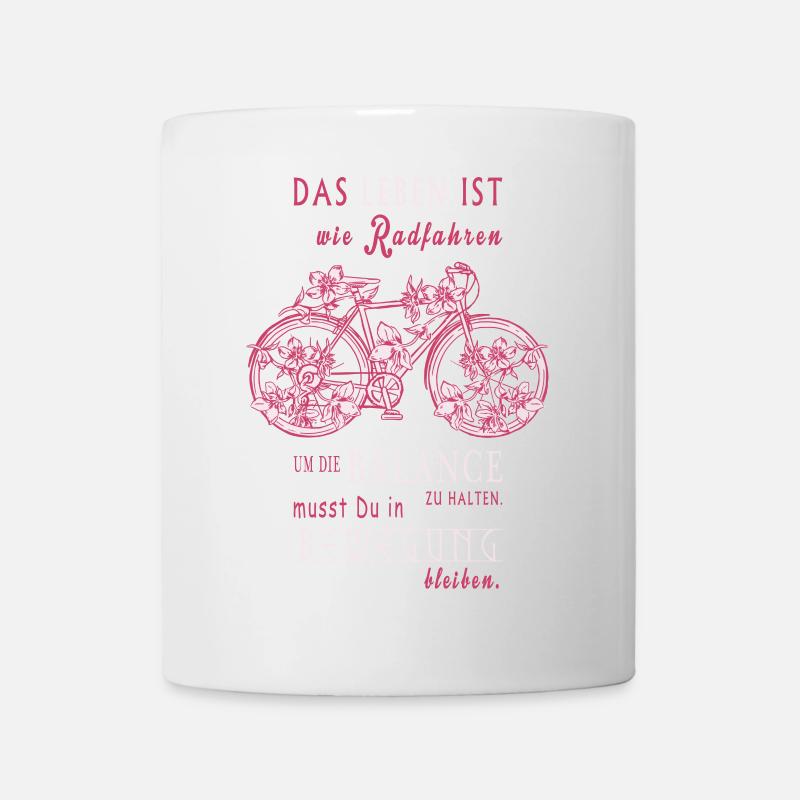 La vie est comme le vélo - Mug blanc - blanc