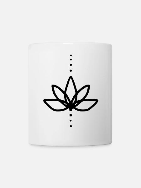 Fleur de cactus - Mug blanc - blanc