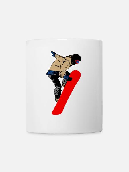Snowboarder - Tasse - Weiß